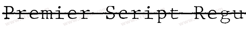 Premier Script Regul字体转换